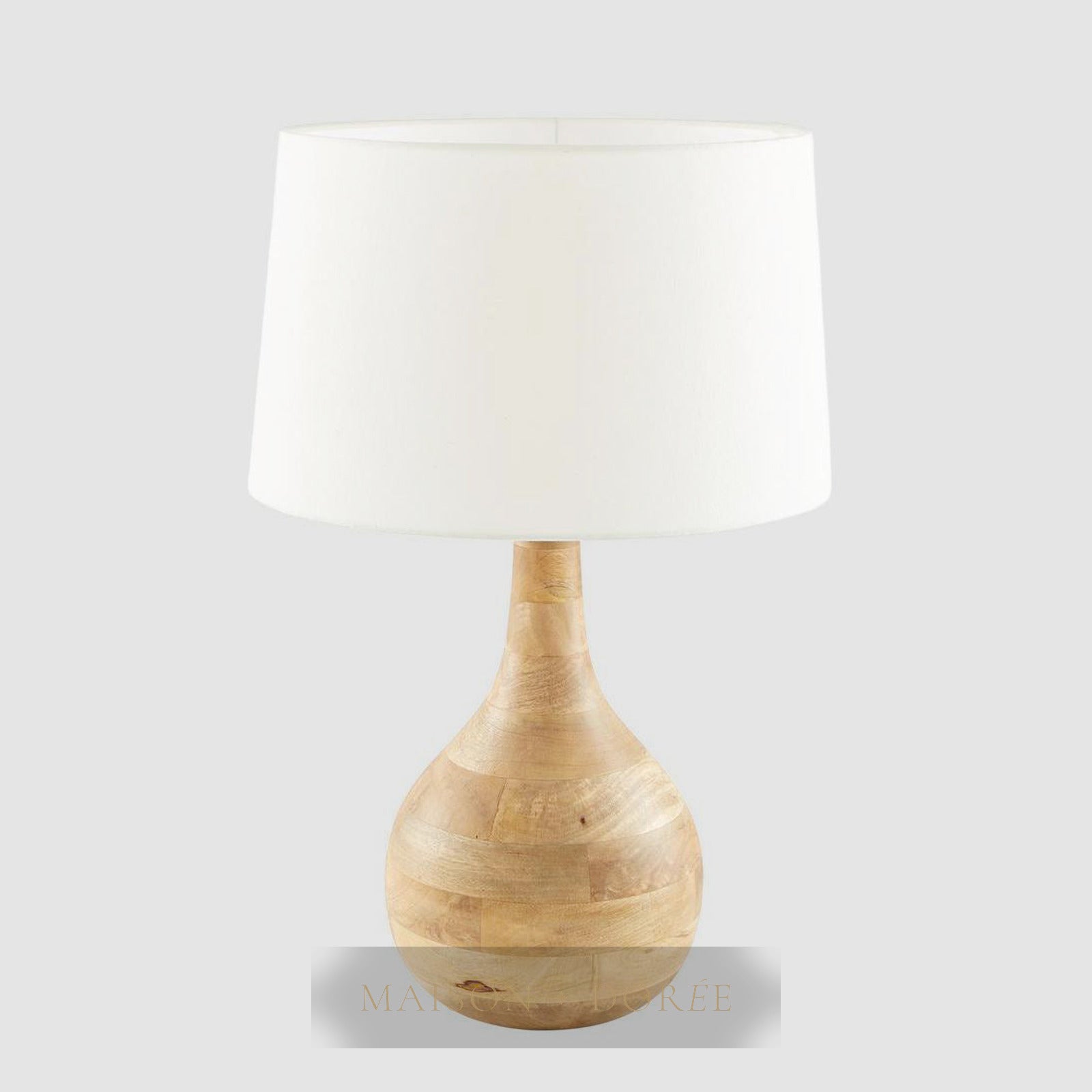 Sarod Table Lamp Base Dark Natural- Base Only